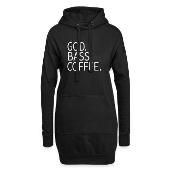 Gott Bass Kaffee Christlicher Musiker Jesus Anhänger - Hoodie-Kleid - Schwarz - Vorne