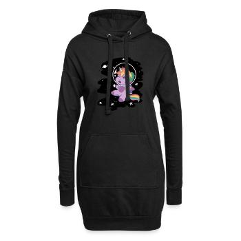 Vereinigungsgeschenk für Unicorns Weltmeisterschaft - Hoodie-Kleid - Schwarz - Vorne