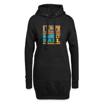 J'aime le joueur de basketball - Sweat-shirt à capuche long Femme - noir - Devant