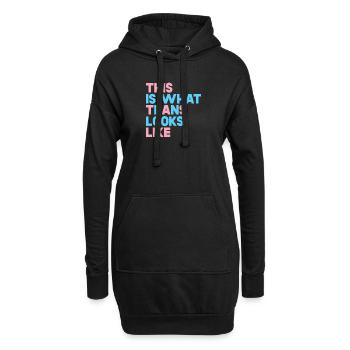 So sieht Trans aus - Hoodie-Kleid - Schwarz - Vorne