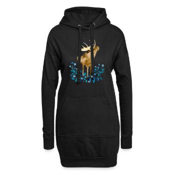 Orignal, été, myrtilles I souvenir Norvège - Sweat-shirt à capuche long Femme - noir - Devant