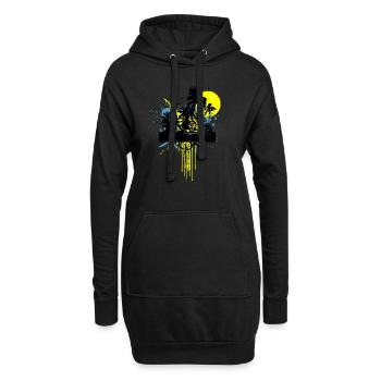 nature - Hoodie-Kleid - Schwarz - Vorne