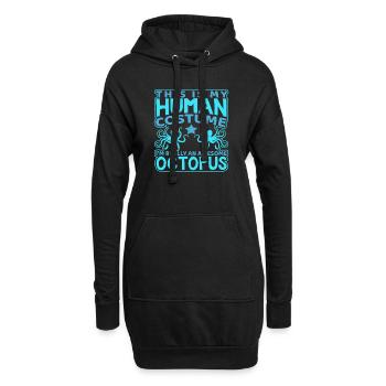 Human Octopus - Hoodie-Kleid - Schwarz - Vorne