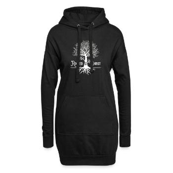 Enraciné dans le Christ t-shirt Foi et amour chrétiens - Sweat-shirt à capuche long Femme - noir - Devant