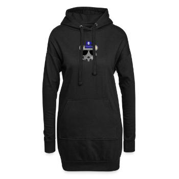Souris de la police, shérif policiers policier police animal - Sweat-shirt à capuche long Femme - noir - Devant