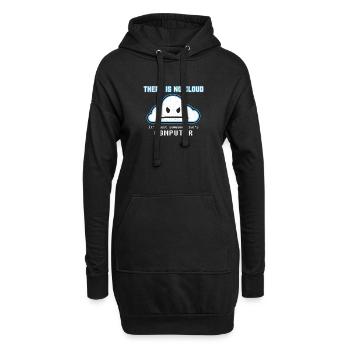 Lustiger Programmierer-Witz - Es gibt keine Wolkengrafik - Hoodie-Kleid - Schwarz - Vorne