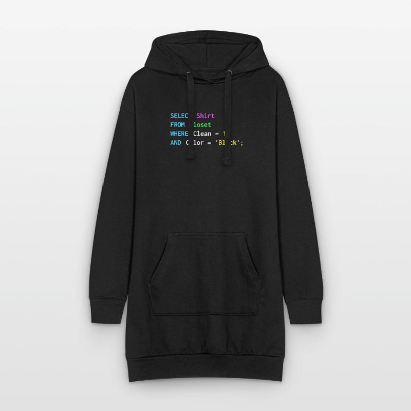 Conception SQL amusante pour les programmeurs sql, DBA, Sweat-shirt à capuche long Femme