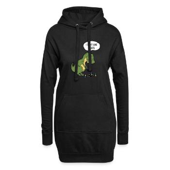 Jeu de fléchettes T-Rex Dinosboard Pun - Sweat-shirt à capuche long Femme - noir - Devant