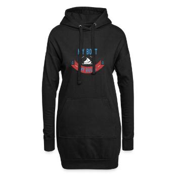 My Boat My Rules - Sweat-shirt à capuche long Femme - noir - Devant