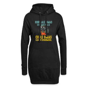 Coole Omas fahren Wohnmobil Camping Spruch Womo - Hoodie-Kleid - Schwarz - Vorne