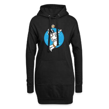 Volley-ball Astronaut Beach volley - Sweat-shirt à capuche long Femme - noir - Devant