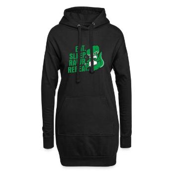 Eat Sleep Rawr Repeat Sweet Dinosaur Gift - Hoodie Dress - black - Front