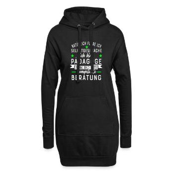 PÄDAGOGE - Hoodie-Kleid - Schwarz - Vorne