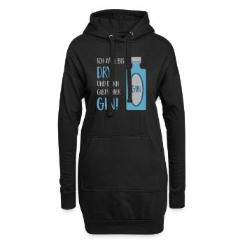 GIN - Hoodie-Kleid - Schwarz - Vorne