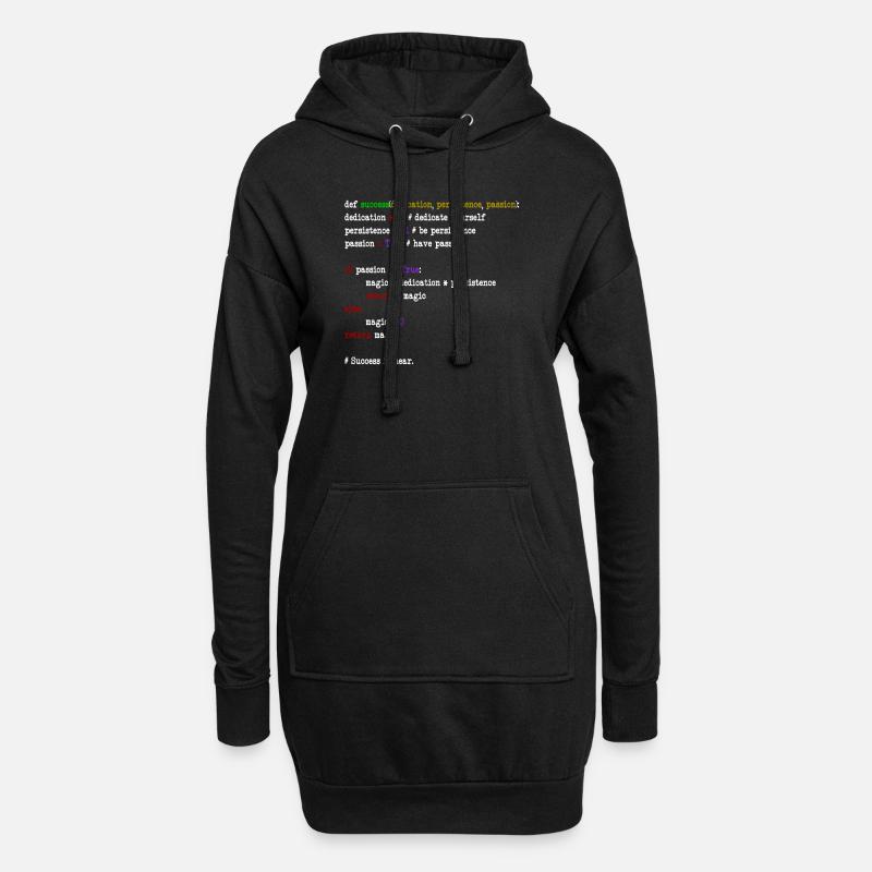 java code - Hoodie-Kleid - Schwarz