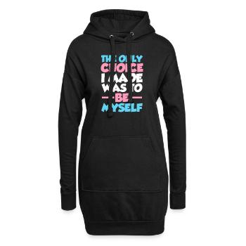 Le seul choix que j'ai fait était d'être moi-même LGBTQ Prid - Sweat-shirt à capuche long Femme - noir - Devant