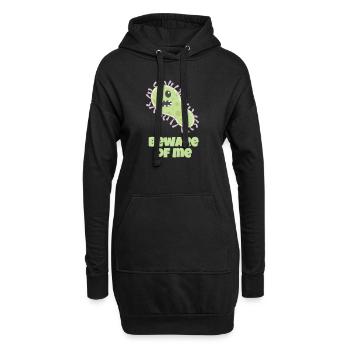 Nimmt euch in acht vor dem Virus - Hoodie-Kleid - Schwarz - Vorne