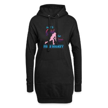Field hockey - Hoodie Dress - black - Front