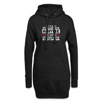 Best Auntie shirt Aunt gift from nephew niece - Hoodie Dress - black - Front