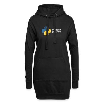 Lustige Python-Programmierer-Programmierung in Not - Hoodie-Kleid - Schwarz - Vorne