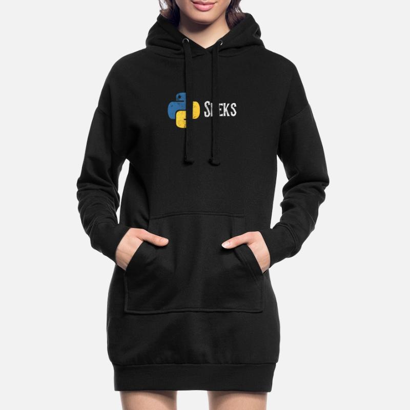 Lustige Python-Programmierer-Programmierung in Not Hoodie-Kleid