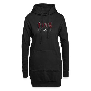 Top 1965 Geburtstag Rock Classic Geschenk Design - Hoodie-Kleid - Schwarz - Vorne