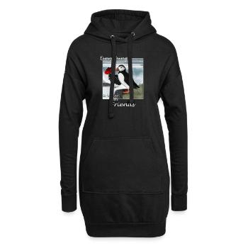 Everything is Better With Friends Vintage Vogel - Hoodie-Kleid - Schwarz - Vorne