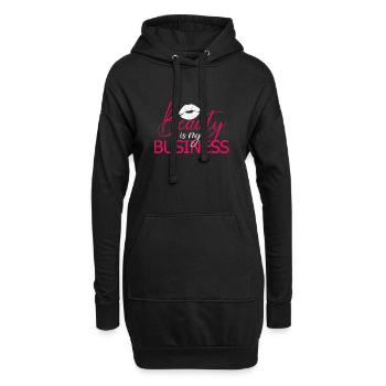 La beauté est mon entreprise Maquilleur Styliste - Sweat-shirt à capuche long Femme - noir - Devant