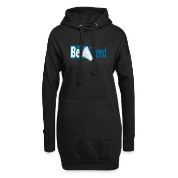 Bester Freund - Hoodie-Kleid - Schwarz - Vorne