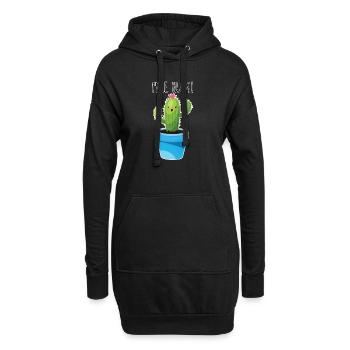 câlins gratuits cactus câlin drôle cadeau câlin moi - Sweat-shirt à capuche long Femme - noir - Devant