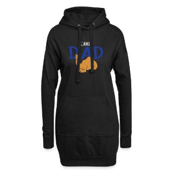 Papa de chameau - Cadeau d'amant de chameau - Cadeau de papa - Sweat-shirt à capuche long Femme - noir - Devant