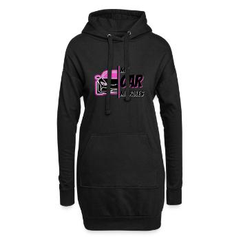 Auto Liebhaber - Mein Auto Meine Regeln - Hoodie-Kleid - Schwarz - Vorne
