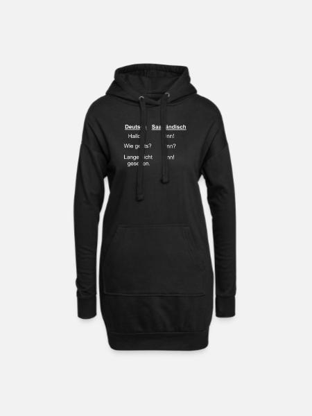 Saarland Saarländer witziger Spruch Geschenk - Hoodie-Kleid - Schwarz