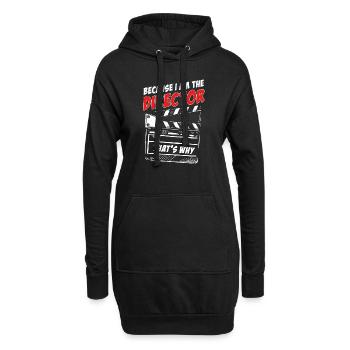 Weil ich der Regisseur bin, deshalb Geschenk, Film - Hoodie-Kleid - Schwarz - Vorne