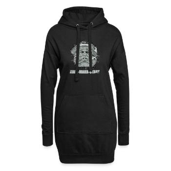 lustiges Chemnitz Karl Marx Stadt Nischel Geschenk - Hoodie-Kleid - Schwarz - Vorne