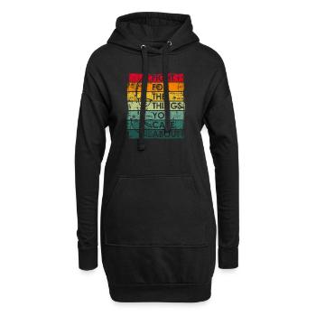 Fight For The Things You Care About RBG Ruth Bader - Sweat-shirt à capuche long Femme - noir - Devant