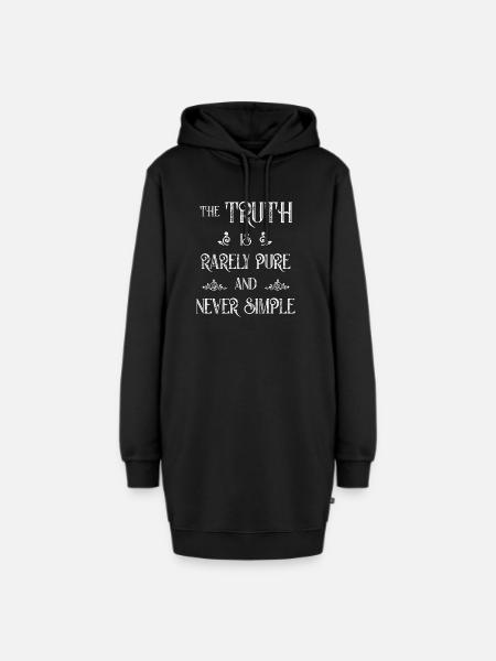 The Truth is Rarely Pure and Never Simple | Oscar - Hoodie Dress - black
