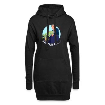 BRRRRRR....money printer go FED J.P. stock market - Hoodie-Kleid - Schwarz - Vorne