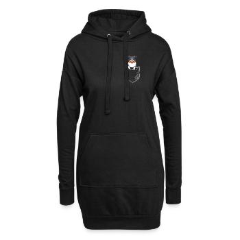 Berger australien - Sweat-shirt à capuche long Femme - noir - Devant