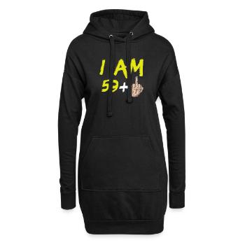 60th Birthday Gift Ideas Funny 59+ Men Women - Hoodie-Kleid - Schwarz - Vorne