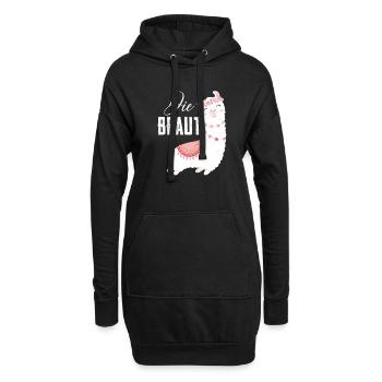 Die Braut Bride Lama Alpaka JGA Llama - Hoodie-Kleid - Schwarz - Vorne