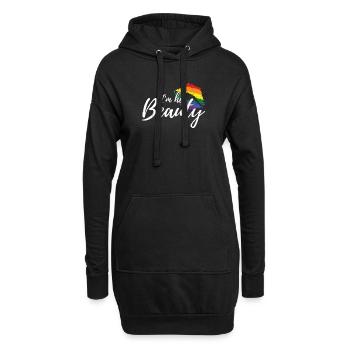 I'm Her Beauty Couple For Lesbians LGBT Gift - Hoodie-Kleid - Schwarz - Vorne
