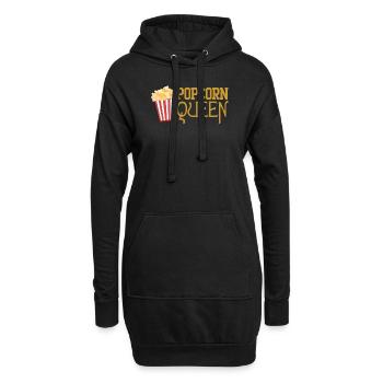 Bon à entendre pour être appelé Poppin' Popcorn Quee - Sweat-shirt à capuche long Femme - noir - Devant