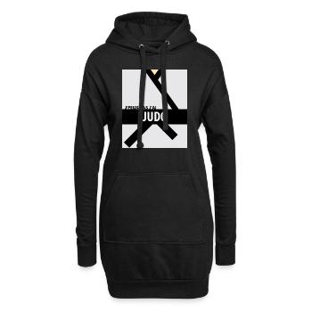 Je peux pas j'ai judo - Sweat-shirt à capuche long Femme - noir - Devant