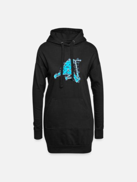 Scooter - Hoodie-Kleid - Schwarz