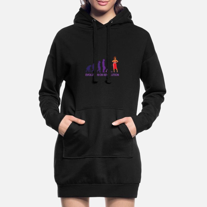 Drag Queen Evolution Oder Revolution Hoodie-Kleid