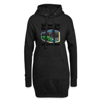 Busfahrer Buslenker Schulbus Beruf Kraftfahrer - Hoodie-Kleid - Schwarz - Vorne