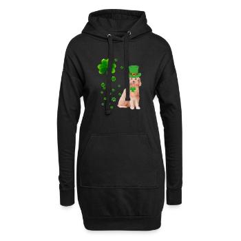 Goldendoodle Dog Saint Patricks Day Funny Gift pour - Sweat-shirt à capuche long Femme - noir - Devant
