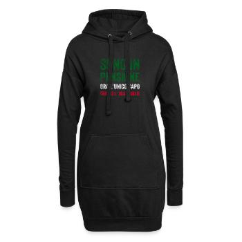 Sono in pensione ora l'unico capo che ho e' mia - Hoodie-Kleid - Schwarz - Vorne