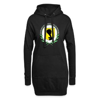 In Villach ist die Welt noch in Ordnung - Hoodie-Kleid - Schwarz - Vorne